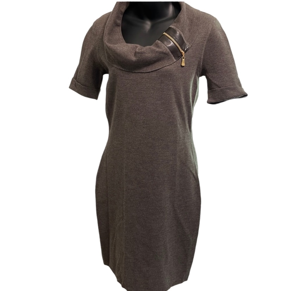 ESCADA  wool dress in brown, small, VGUC